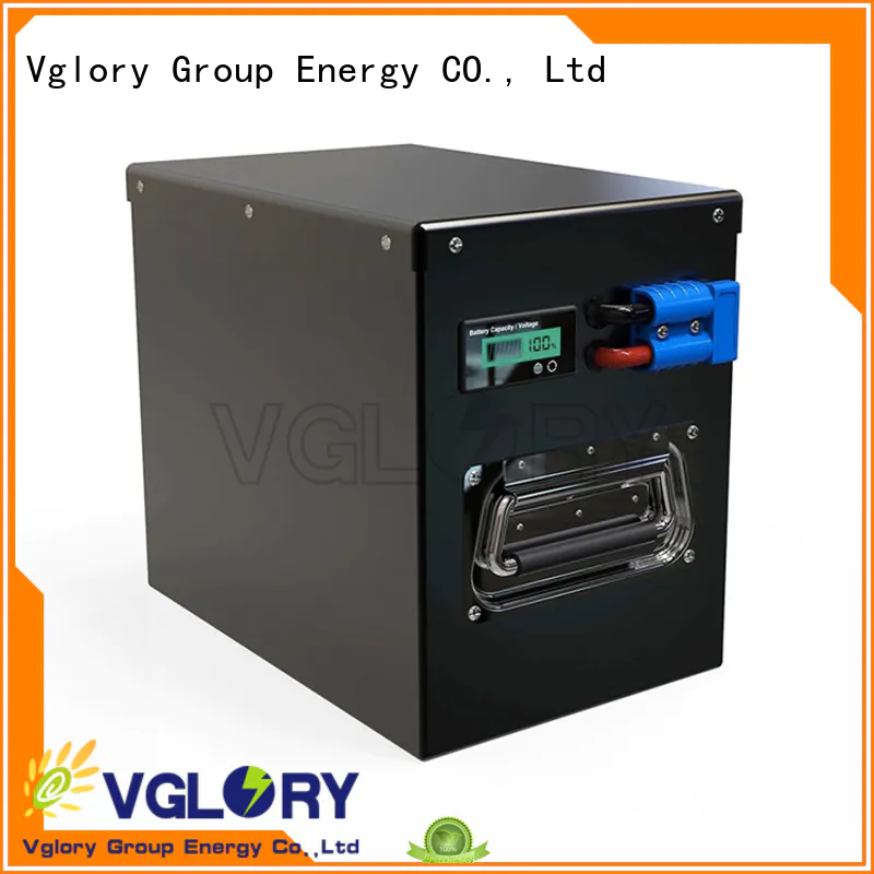 Vglory sturdy deep cycle battery solar supplier for military medical