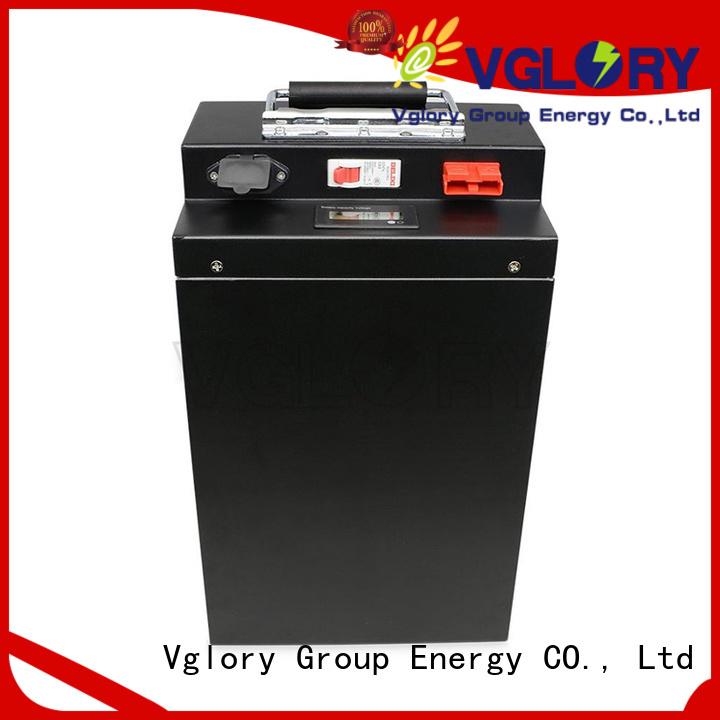 Vglory lithium ion battery pack factory price for solar storage