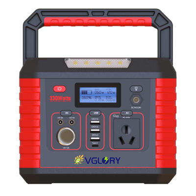 High performance emergency use ac 110v 220v 330w portable power station 12v