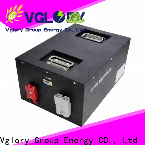 Vglory stable lithium ion solar battery supplier for solar storage
