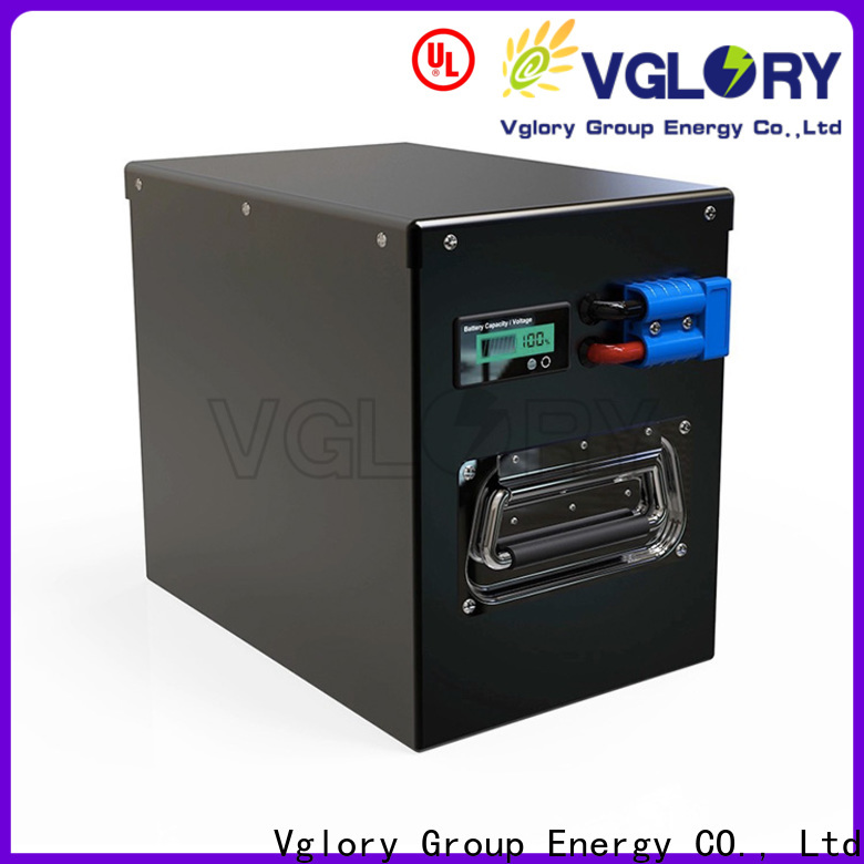 Vglory safety lithium solar batteries factory price for telecom