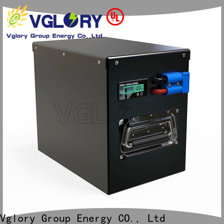 Vglory safety solar panel battery storage wholesale for UPS