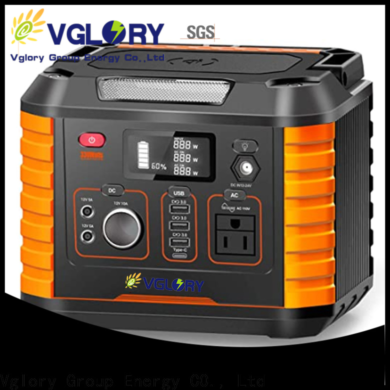 Vglory portable solar power station outdoor