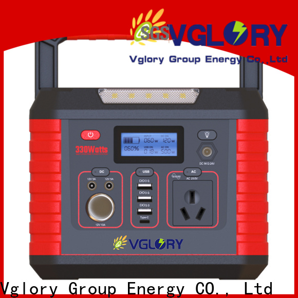 Vglory portable solar power station factory supply for wholesale