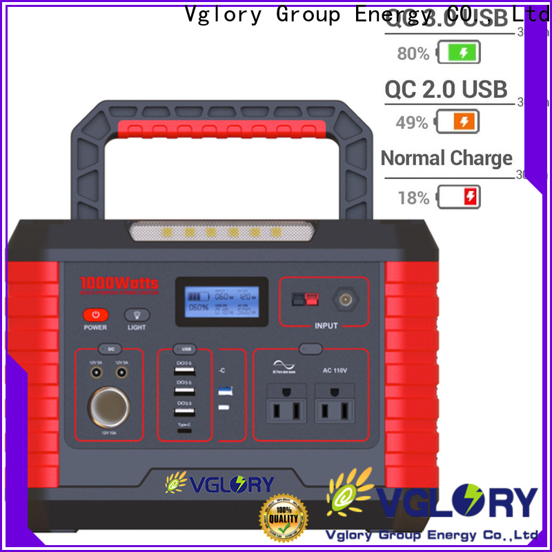 Vglory custom portable power station for camping factory supply for wholesale