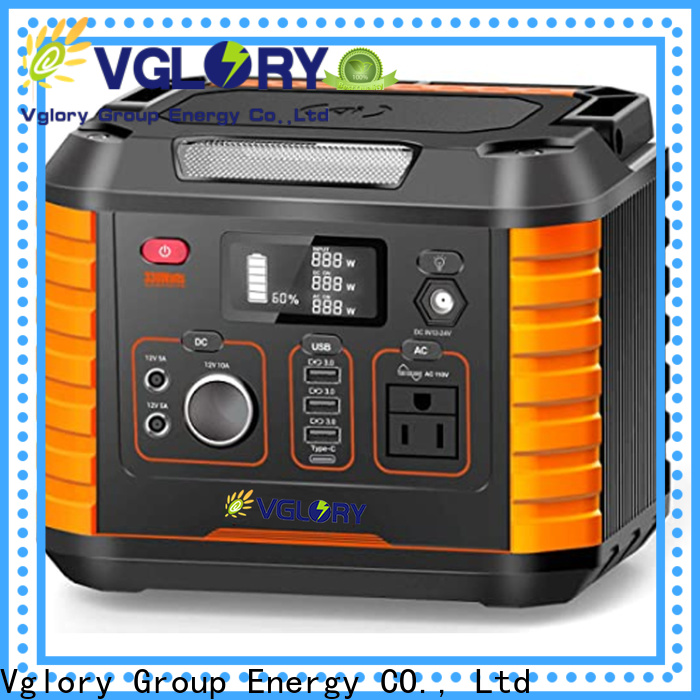 Vglory custom portable power station for camping factory supply fast delivery