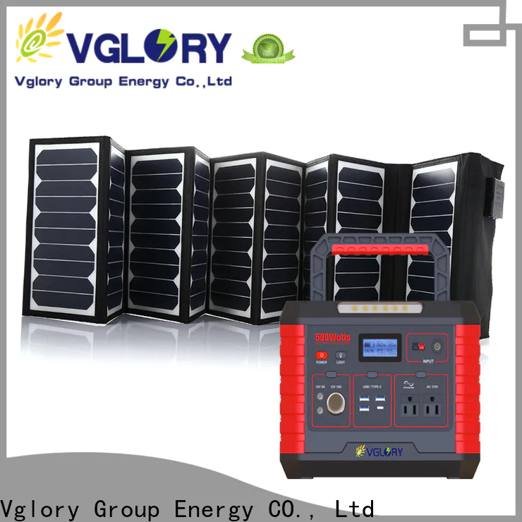Vglory solar powered generator for home factory short leadtime